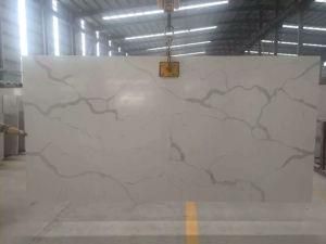 Striped Marble Kitchen Countertop &amp; Vanity Top Quartz Slab