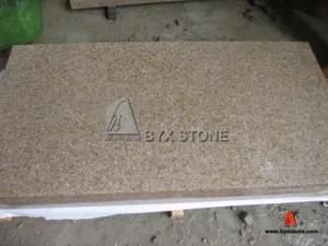 Natural Yellow Rusty Granite G682 Stone Tiles for Wall / Floor
