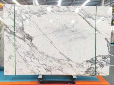 Calacatta Arabescata White Marble Slab for Countertop and Tile