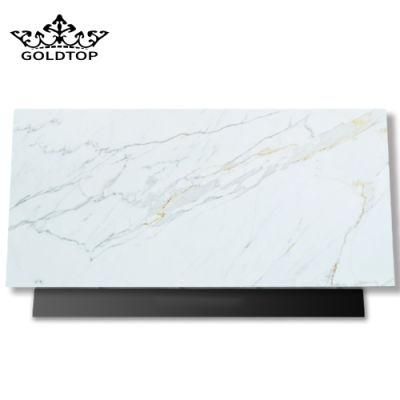 China Natural Stone Polished/Honed Calacatta Gold Marble Tiles for Floor/Wall Slabs/Stairs/Sills/Column/Mosaic Interior Decoration
