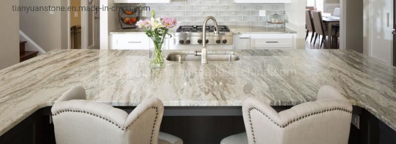 White Marble Arabescato Slab Stone Countertop Vanity Top for Kitchen/Backsplash/Bathroom