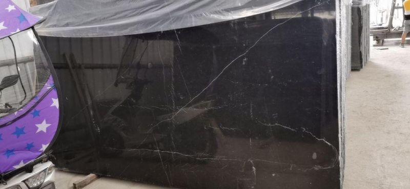 Black Marquina Absolute Black Marble with Less Streak