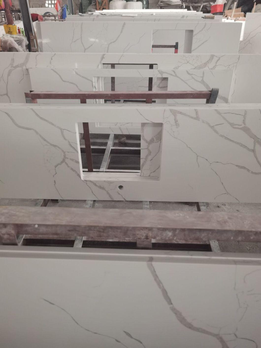 Artificial Quartz Countertops Slabs for Kitchen Customized Quartz Stone Factory Supplier