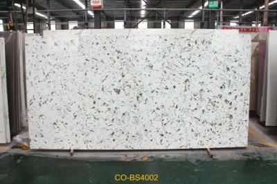 Decoration Material of White Carrara Artificial Quartz Stone Slab