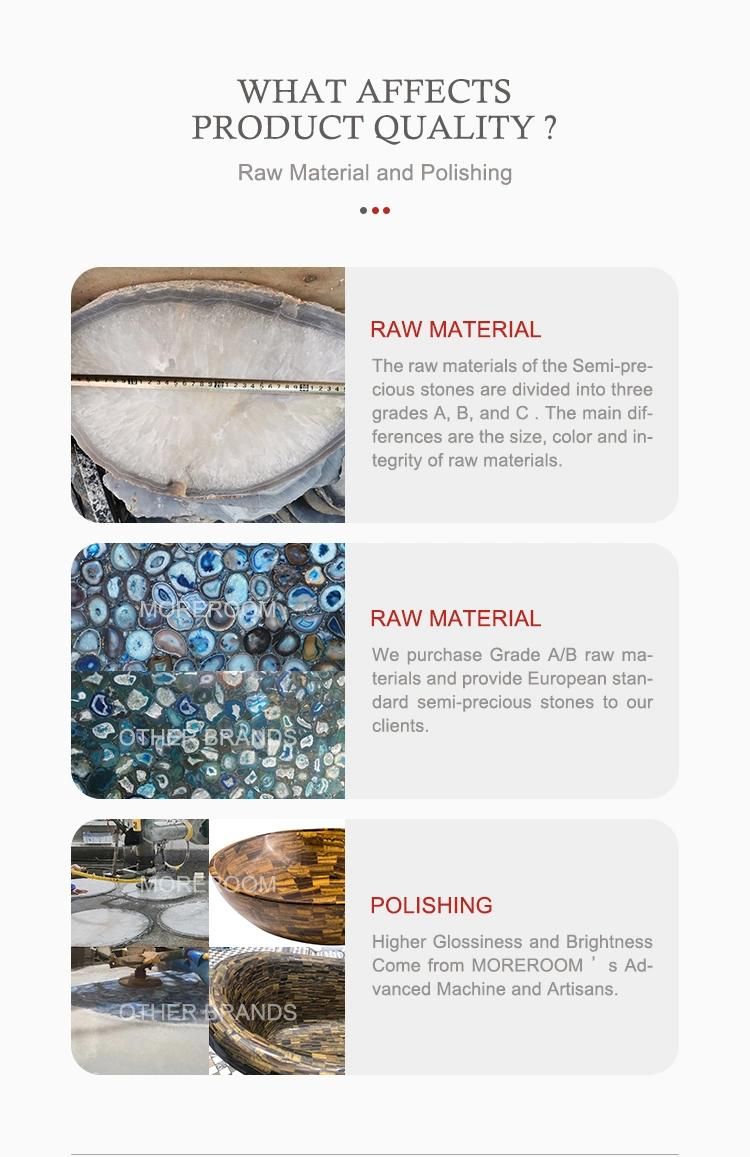 Villa Wall Countertop Decor Lapis Lazuli Blue Stone