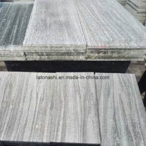 Flamed Grey Granite Nero Santiago Tile for Flooring, Pathway