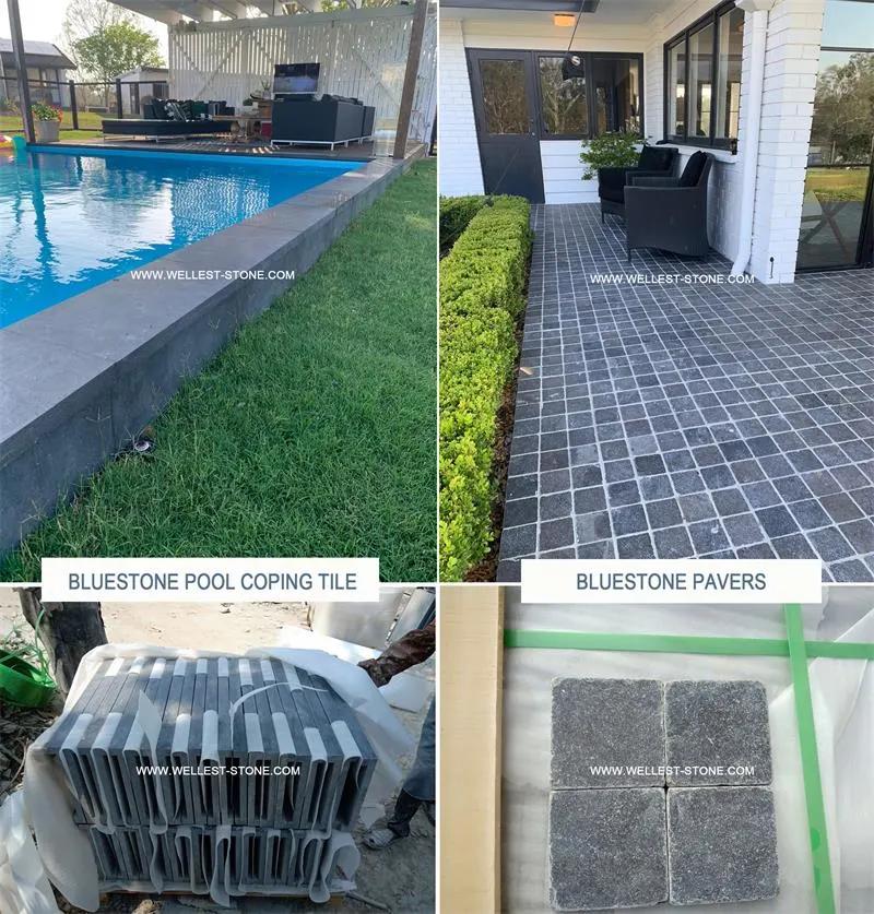 Cheap Price Chinese Honed Bluestone Tiles for Pool and Patio
