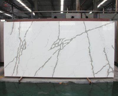 White Quartz Stone Countertop Decaration Artificial Marble