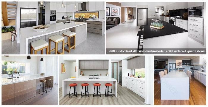 12mm Solid Surface Acrylic/Polyester Stone Countertop for Bathroom