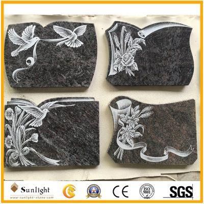 Natural Stone Granite Carving Memorials Plaques for Headstone Tombstone