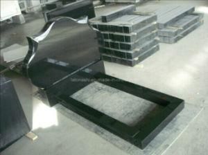 Popular Black Granite Tombstone with Hand Engraving