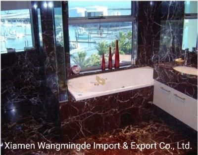 Red and Affordable Polished Marble for Bathroom Countertops