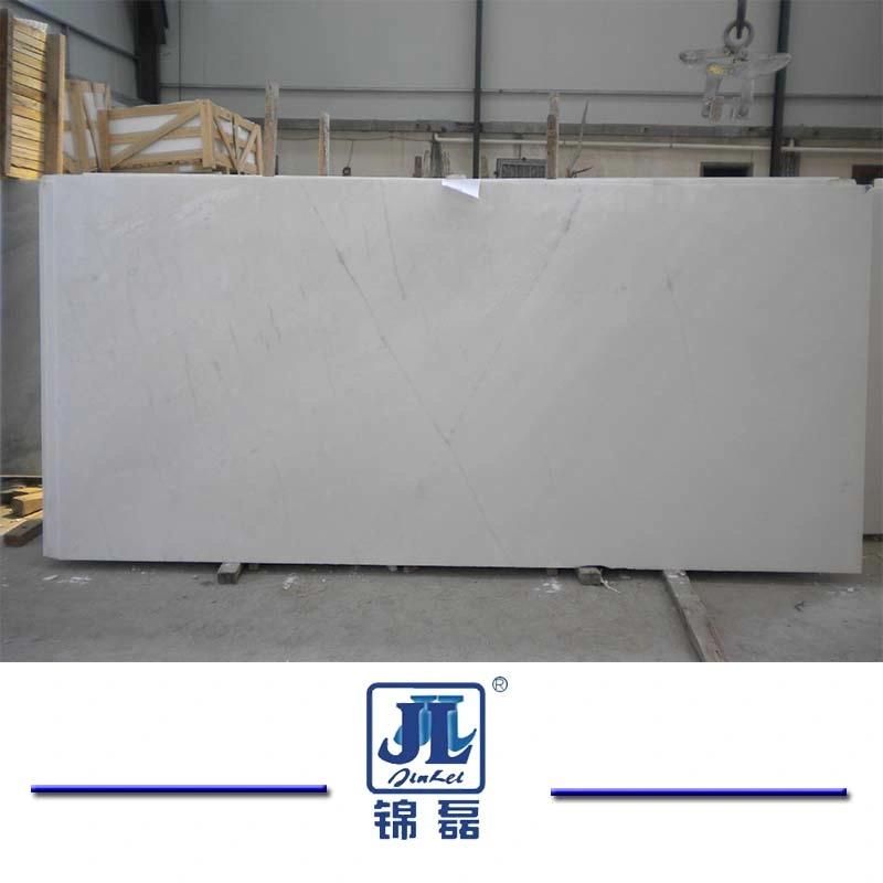 Cheap White Color Snow White Marble Stone for Kitchen Slab Decoration
