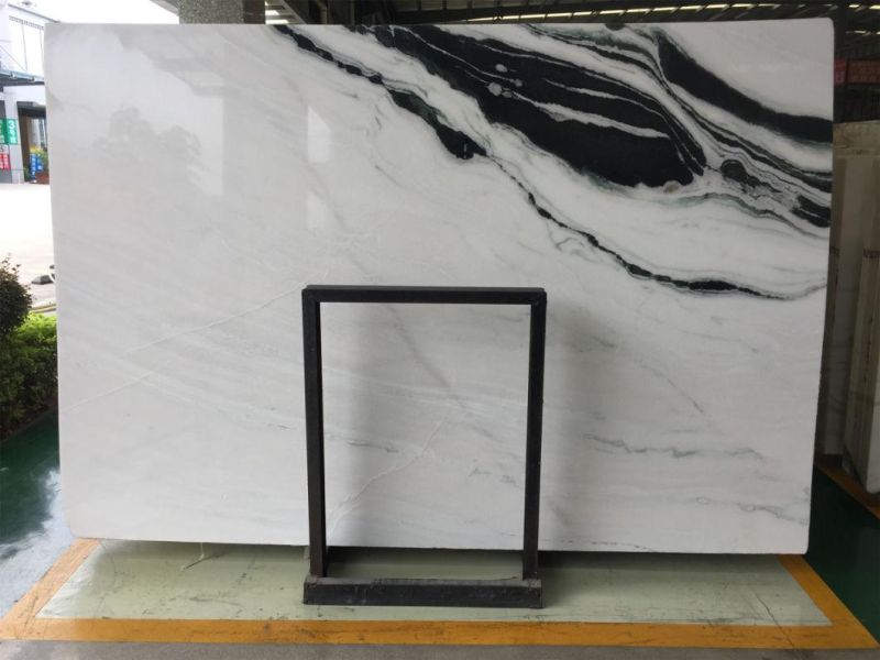 Panda White Marble Stone for Flooring Tiles Slabs Countertops/Worktops/Vanitytops