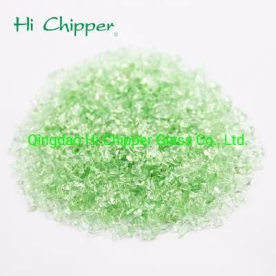 Decorative Recycle Crushed Light Green Glass Manufacturer