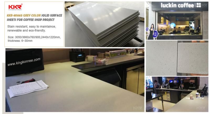 White Marble Acrylic Stone Solid Sruface DuPont Corian Sheet Price