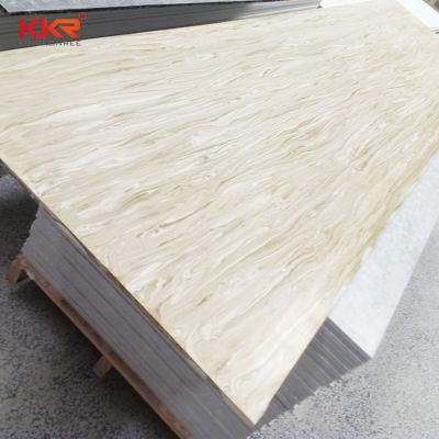 Decorative 8mm Artificial Marble Resin Stone Wall Cover Shower Coat Panels