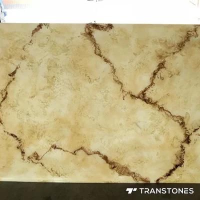 Translucent Hot Sale Yellow Artificial Onyx Fireplace Wall Panel