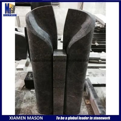 Unique Design Door Shape Germany Granite Monument for Grave