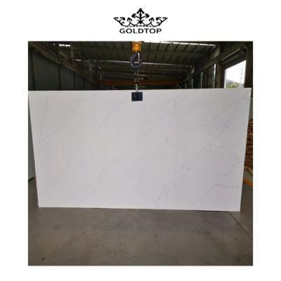Home Decoration Artificial Stone Polished/Honed Surface Kitchen/Bathroom Countertop Alasky Quartz for Home
