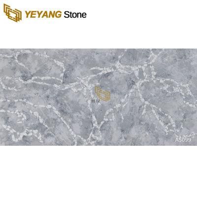 Grey Quartz Stone Countertop/Vanity/Worktop Quartz Slab for Kitchen/Bathroom/Home/Household