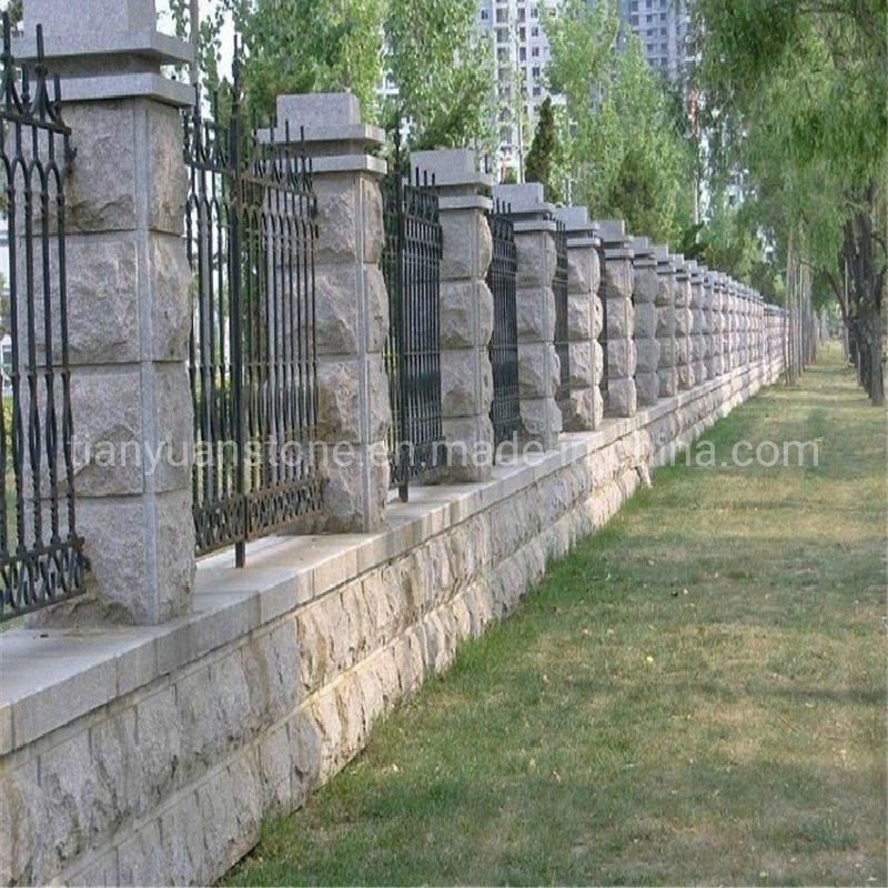 G603 Granite Wall Cladding Stone Mushroom Shape Decorative Wall Facing Stone