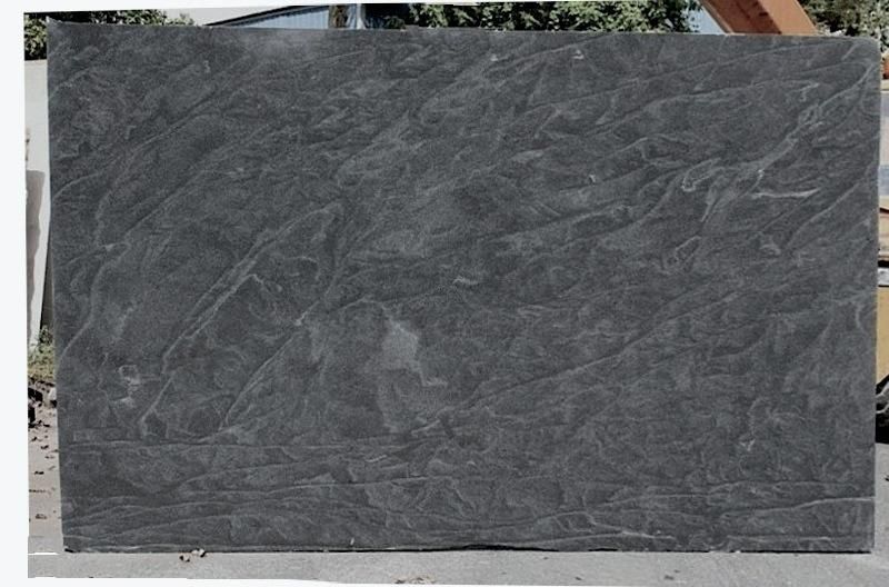 Jet Mist Black Granite Natural Black Granite with Busy Look Veins