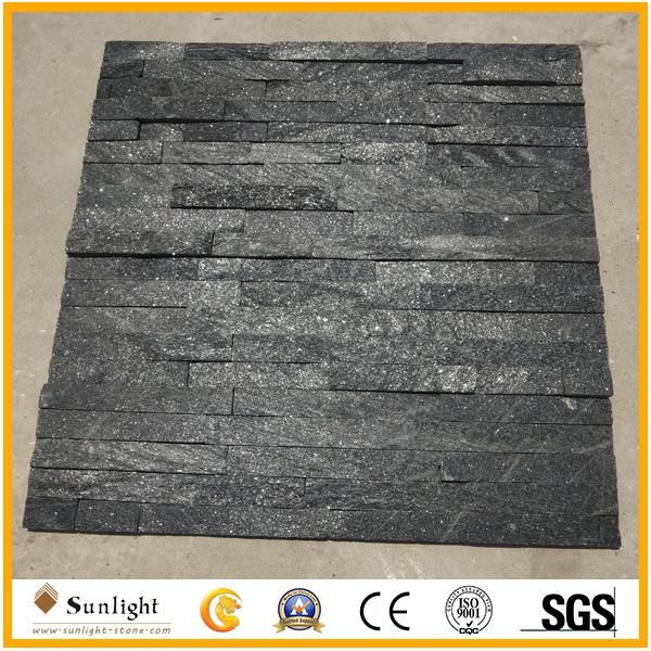 Wholesale Natural Dark Grey Slate Culture Stone for Wall Clading