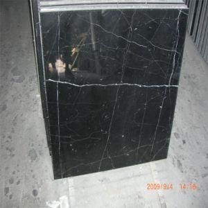 Polished Naturalmarble Slab Black Marquina Marble Slab for Interior Wall, Countertop, Flooring