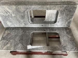 India Viskont White Granite Prefab Kitchen Top