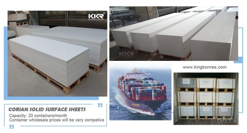 Kingkonree Factory Price Marble Pattern Color Corian Acrylic Solid Surface Sheets