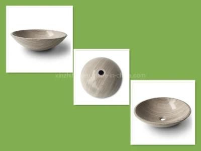 Marble Stone Timber Grey Basin Sink for Bathroom Basin
