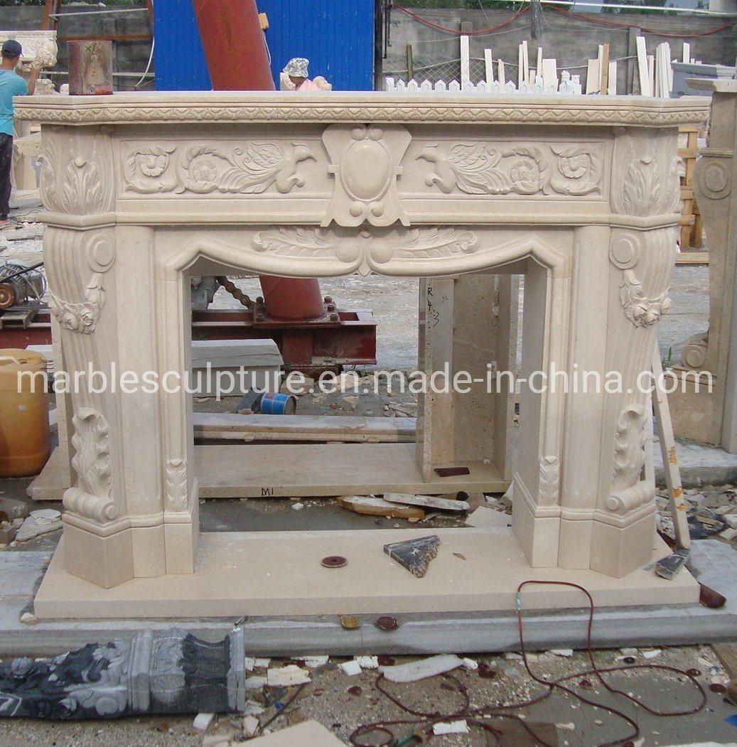 Indoor Decoration Factory Wholesale Marble Stone Fireplace (SYMF-290)