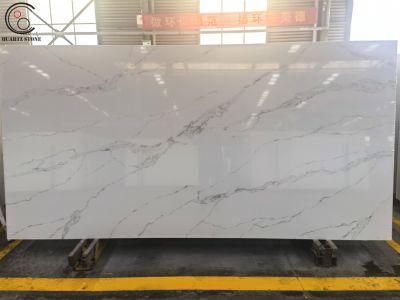 China New Artificial Calacatta Quartz Stone Large Quartz Slabs