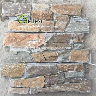 Natural Rusty Z Shape Cement Base Ledge Stone