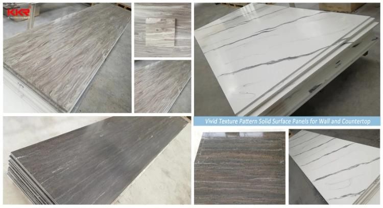 Artificial Stone Slab Corian Gray Solid Surface
