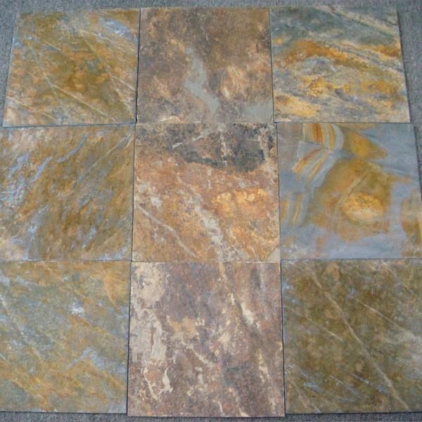 Natural Stone Cheap Rusty Slate Tiles for Flooring