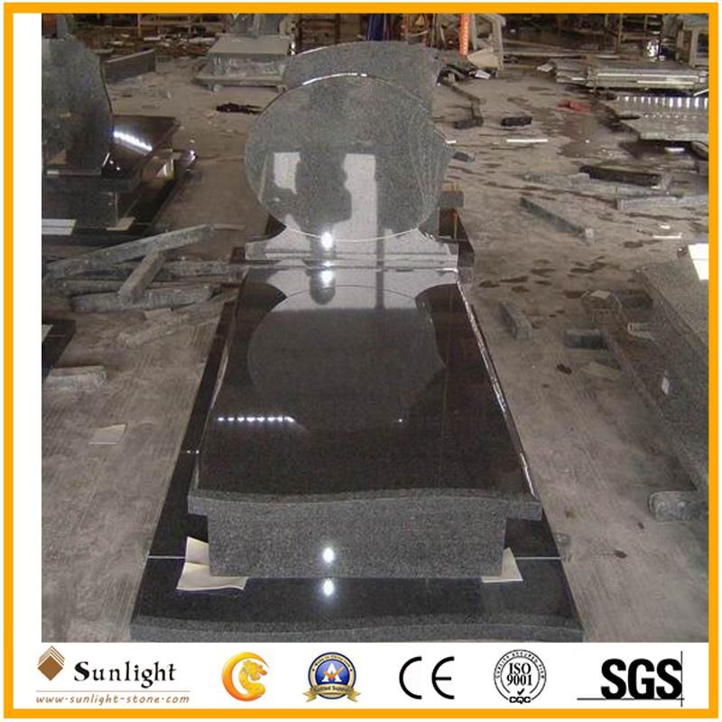 India Bahama Blue Granite Cremation Headstone Saddle