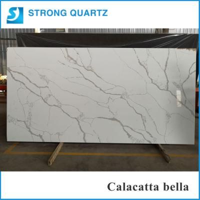 Buliding Material Calacatta White Quartz Stone