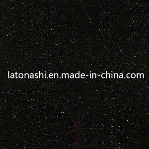 Discount Natural Black Galaxy Granite Stone Tile for Floor, Flooring