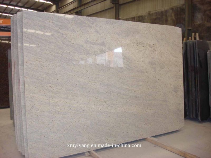 Natural Polished Viscont White Granite for Kitchen Island/Countertop