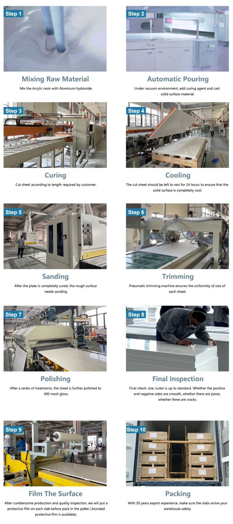 2022 Marble Looking Solid Surface Sheets Engineering Wholesale