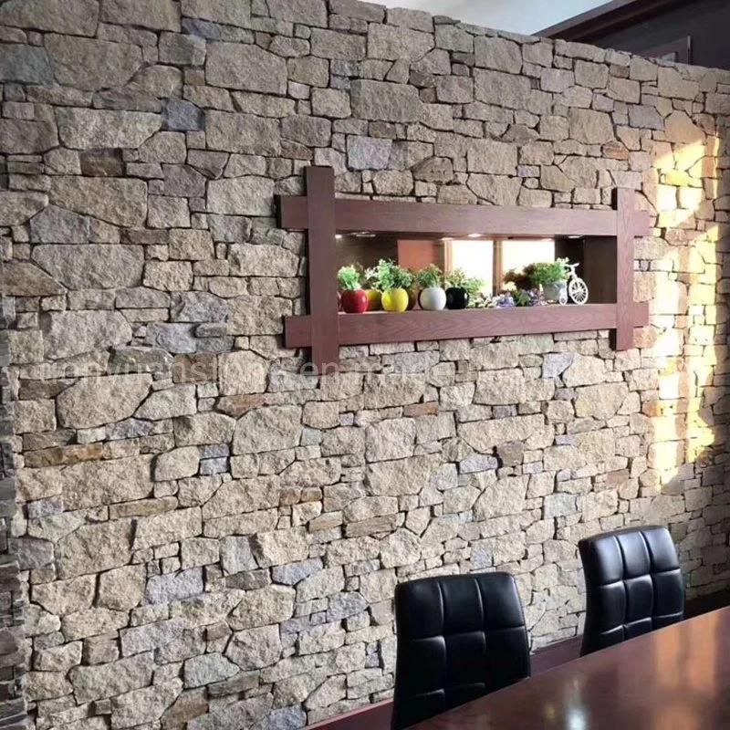 Black Quartzite Culture Stone Panel for Decoration Wall Ledge Stone Tile