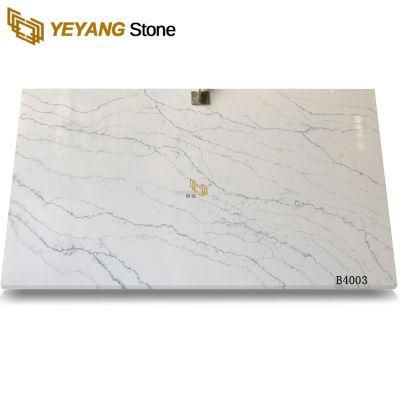Largest Size Calacatta White Quartz Stone for Slab/Counter/Table Tops/Vanity Tops
