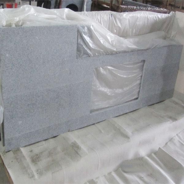 China Wholesale Cheap Light Grey Stone Kitchen Top Price