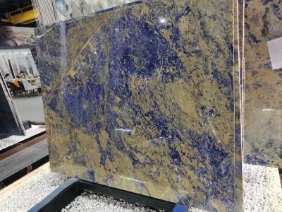Sintered Aesthetic Design Artificial Luxury Blue Marble Wall Tile
