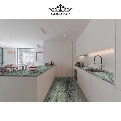 Luxury China Polished Green Marble Slabs Best Price for Wall Covering Countertop Design