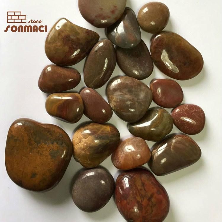 Chinese Red Polished Pebbles Stone for Floor