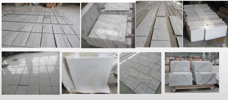 Natural Crystal White Marble Flooring Wall for Bathroom Tile