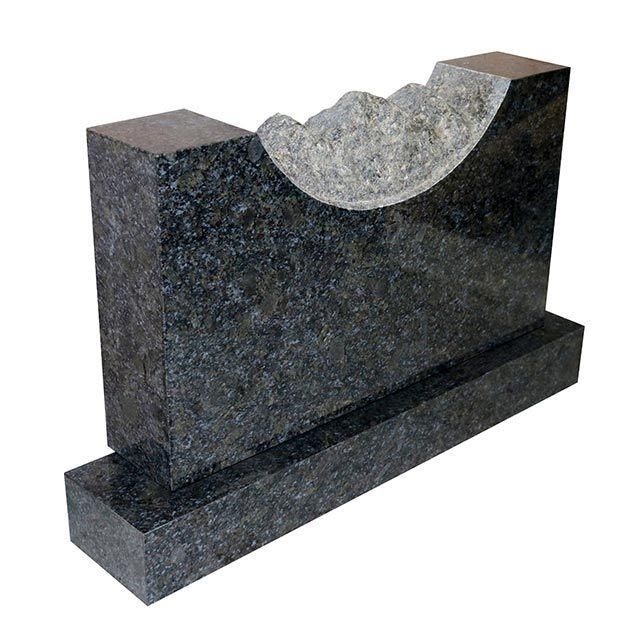 Mountain Top Bahama Blue Granite Grave Memorial Stone